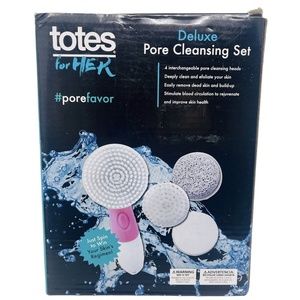 Facial Cleansing Brush Electric Face Scrubber Pore Cleansing Set TOTES for Her